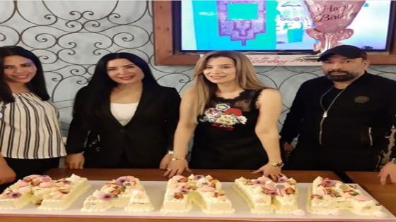 عبير صبري تحتفل بعيد ميلاد شقيقتها الإعلامية مروة صبري بحضور أيمن البياع