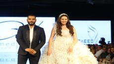 هنادي مهنا تتألق بفستان زفاف مرصع بالألماس.. اعرف تكلفته