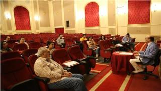 محمد صبحي يستكمل تصوير بروفات مسرحيته بعنوان نجوم الضهر